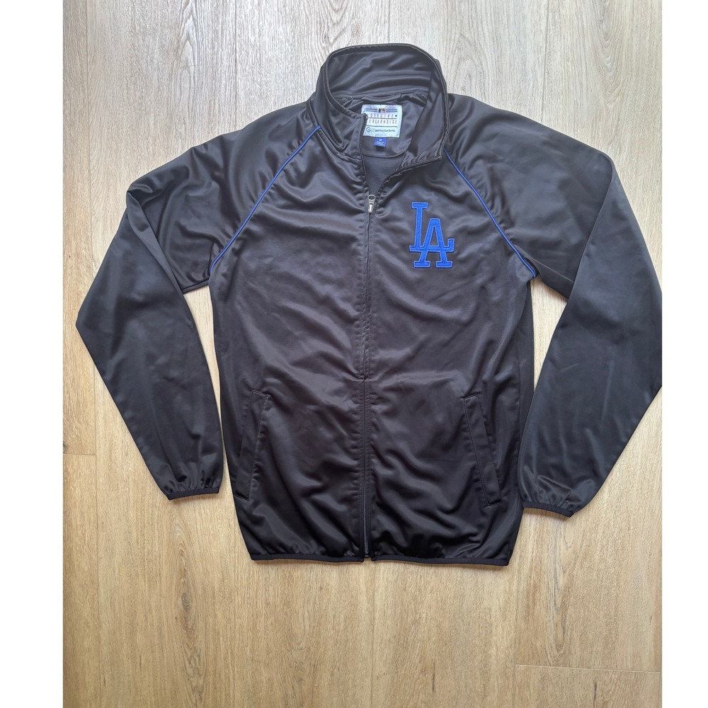 Los Angeles Dodgers Track Jacket  G-III Sports Carl Banks Mens Medium Black MLB